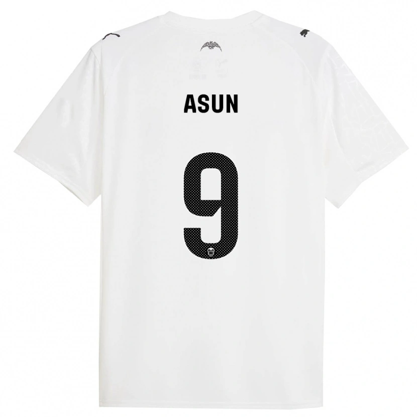 DanxenキッズAsun#9白黒ホームシャツ2025/26ジャージーユニフォーム