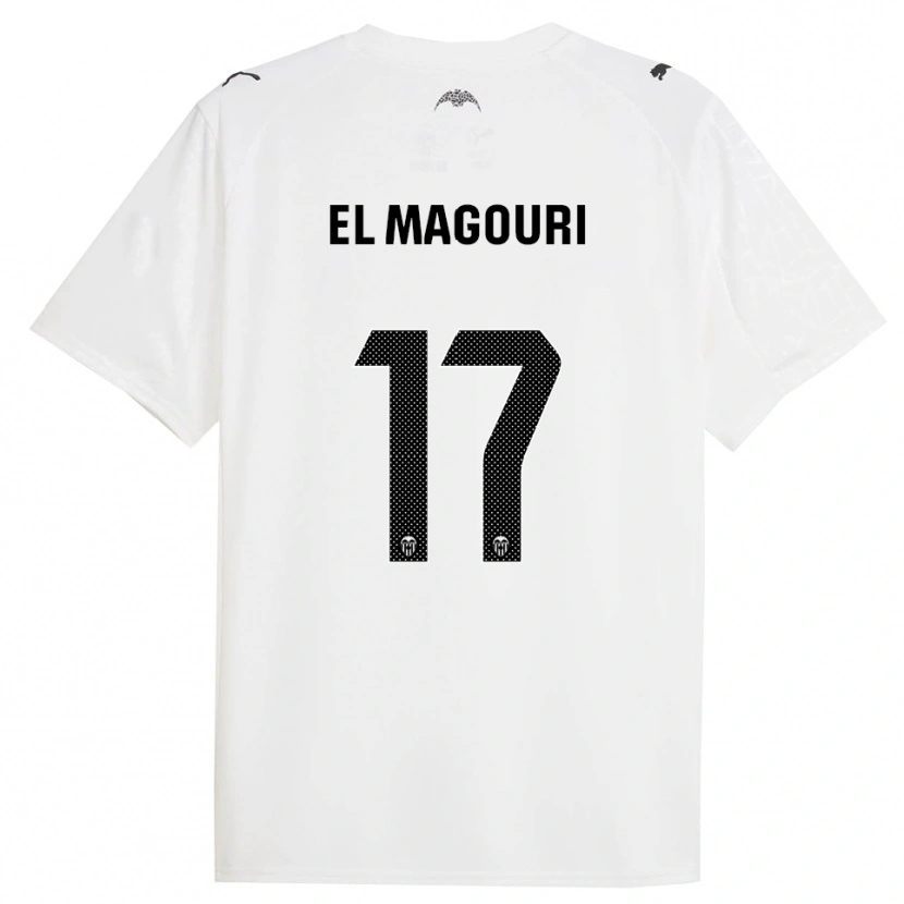 DanxenキッズAnas El Magouri#17白黒ホームシャツ2025/26ジャージーユニフォーム