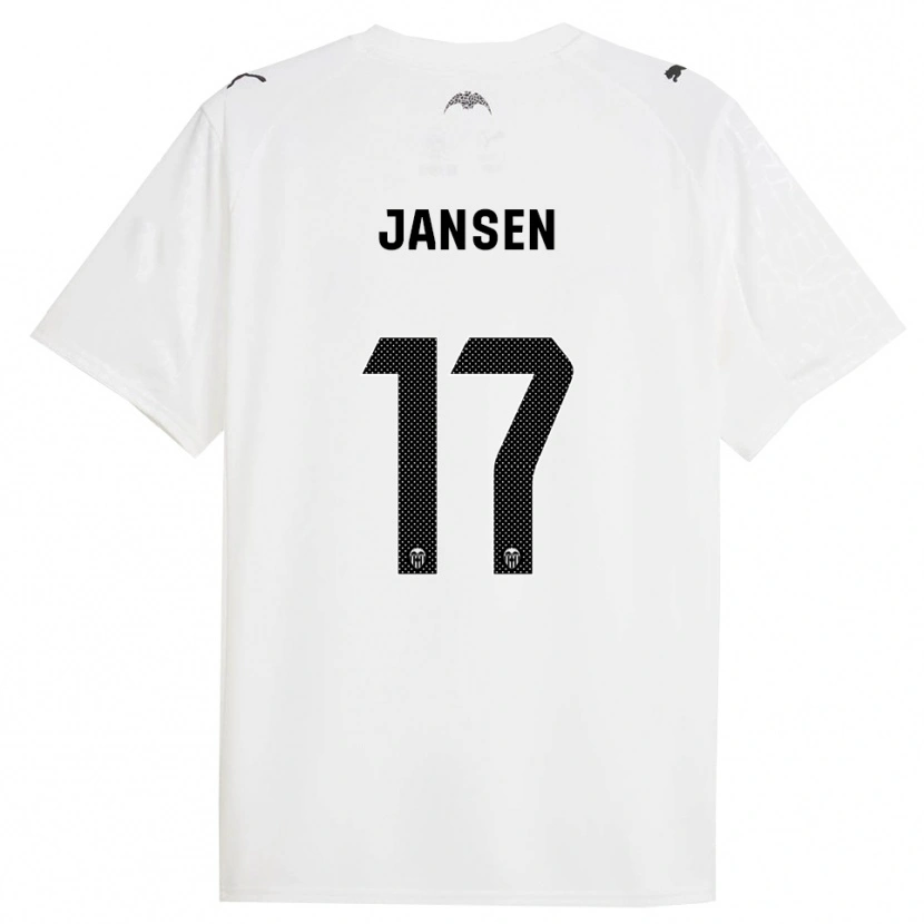Danxenキッズエレン・ヤンセン#17白黒ホームシャツ2025/26ジャージーユニフォーム
