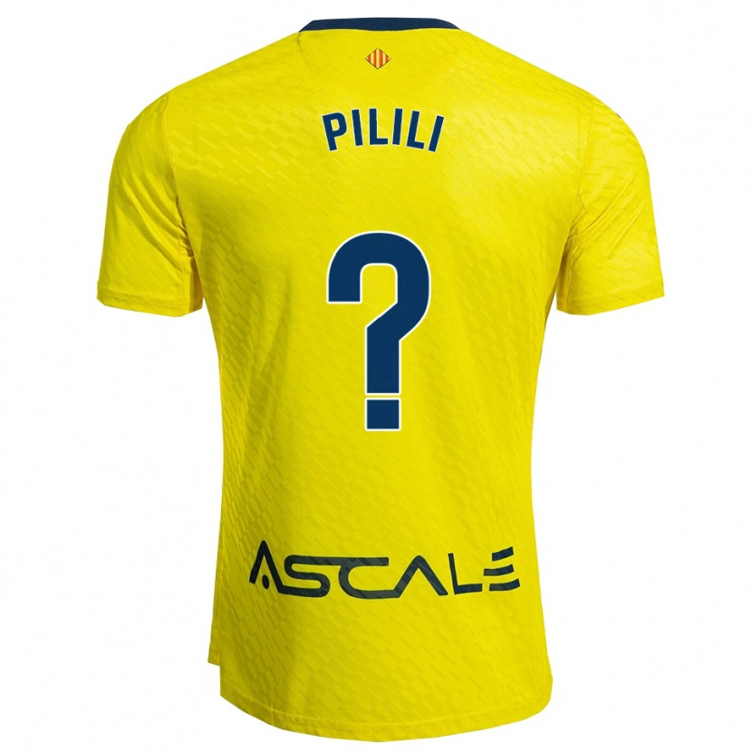 DanxenキッズLucas Pilili#0黄紺ホームシャツ2025/26ジャージーユニフォーム