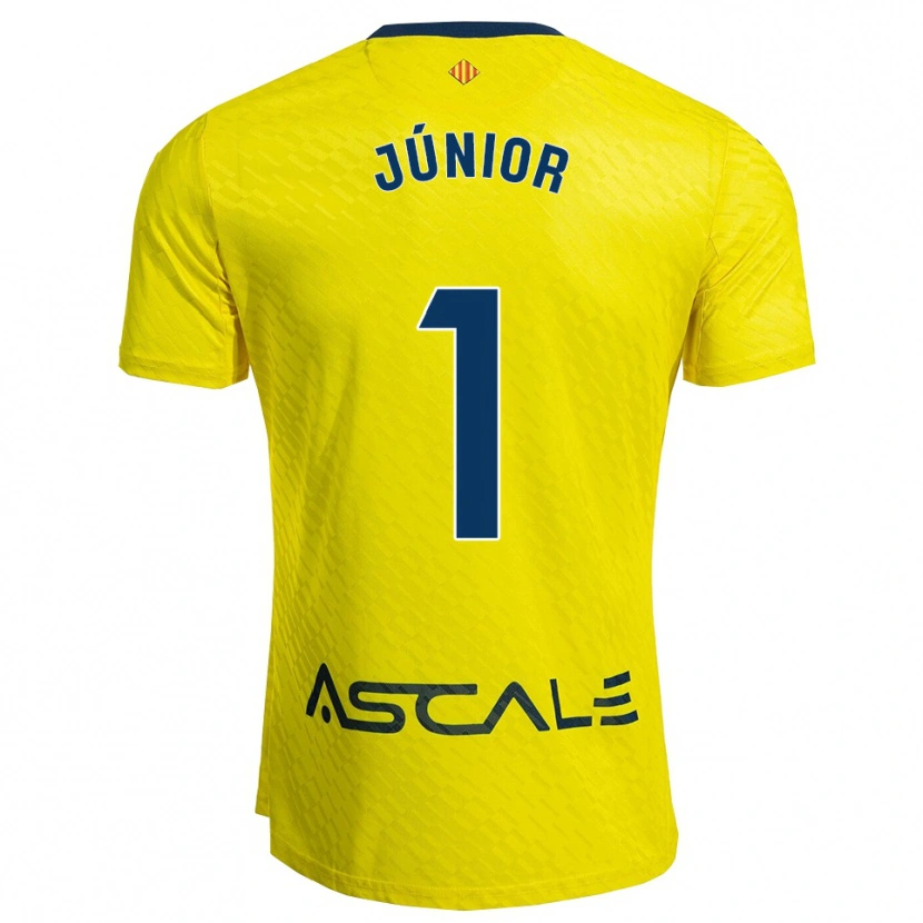 Danxenキッズルイス・ジュニオール#1黄紺ホームシャツ2025/26ジャージーユニフォーム