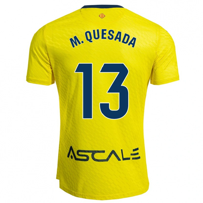 DanxenキッズMontserrat Quesada Carrasco#13黄紺ホームシャツ2025/26ジャージーユニフォーム
