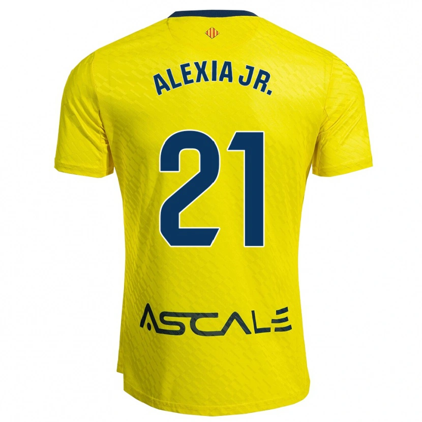 Danxenキッズアレクシア・ブランコ・リャクーノ#21黄紺ホームシャツ2025/26ジャージーユニフォーム