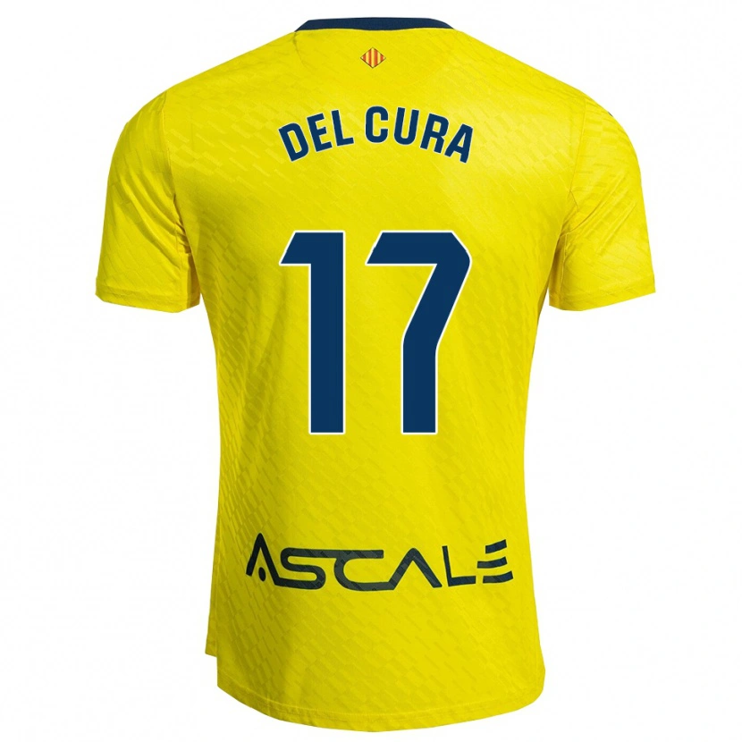 DanxenキッズUnax Del Cura#17黄紺ホームシャツ2025/26ジャージーユニフォーム