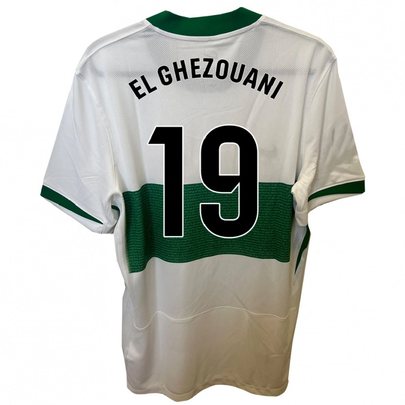 DanxenキッズMourad El Ghezouani#19白緑ホームシャツ2025/26ジャージーユニフォーム