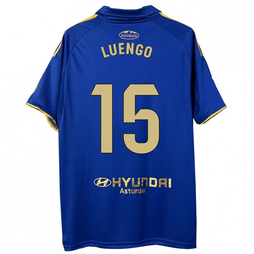 DanxenキッズOier Luengo#15青金ホームシャツ2025/26ジャージーユニフォーム