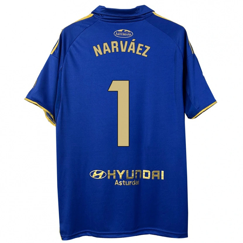 DanxenキッズMiguel Narváez#1青金ホームシャツ2025/26ジャージーユニフォーム