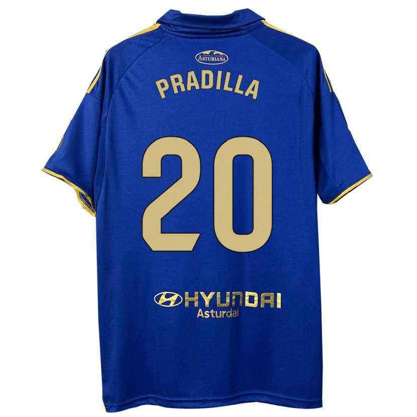 DanxenキッズElena Pradilla Aranda#20青金ホームシャツ2025/26ジャージーユニフォーム