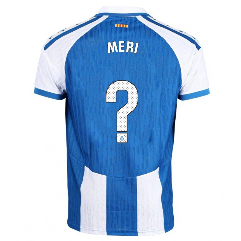 DanxenキッズMeritxel Muñoz Alsina#0青白ホームシャツ2025/26ジャージーユニフォーム