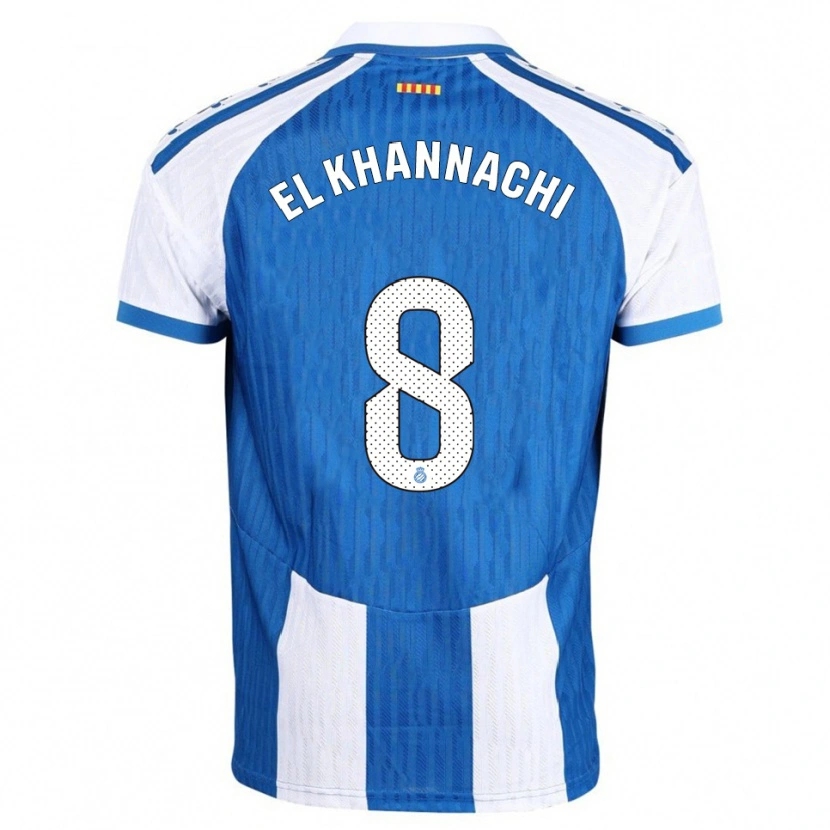 DanxenキッズYoussef El Khannachi#8青白ホームシャツ2025/26ジャージーユニフォーム