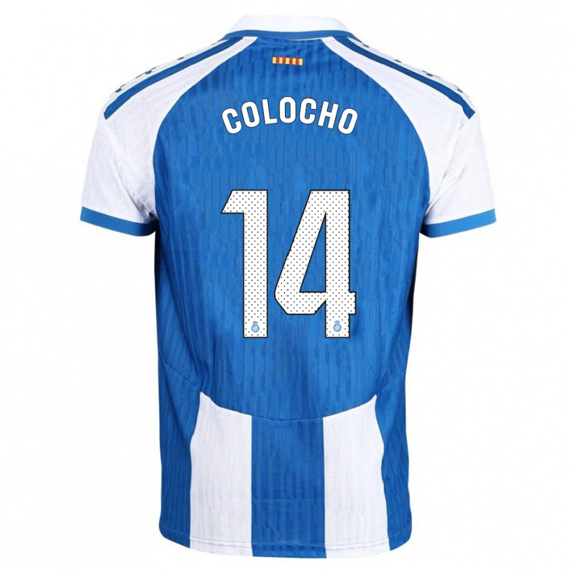 DanxenキッズItzel Colocho#14青白ホームシャツ2025/26ジャージーユニフォーム