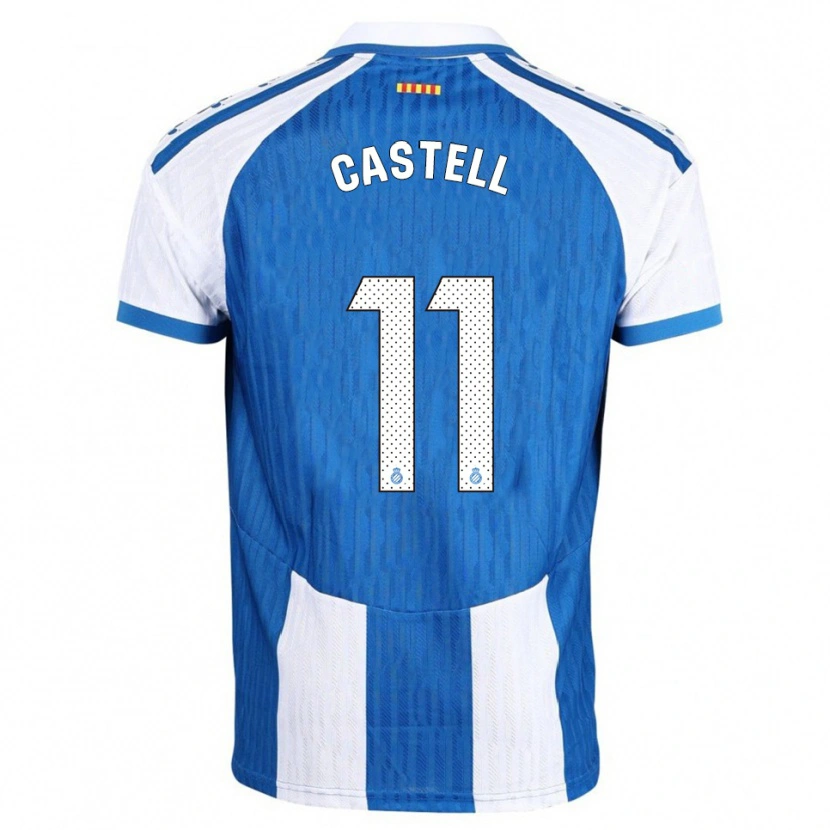 DanxenキッズLluc Castell#11青白ホームシャツ2025/26ジャージーユニフォーム