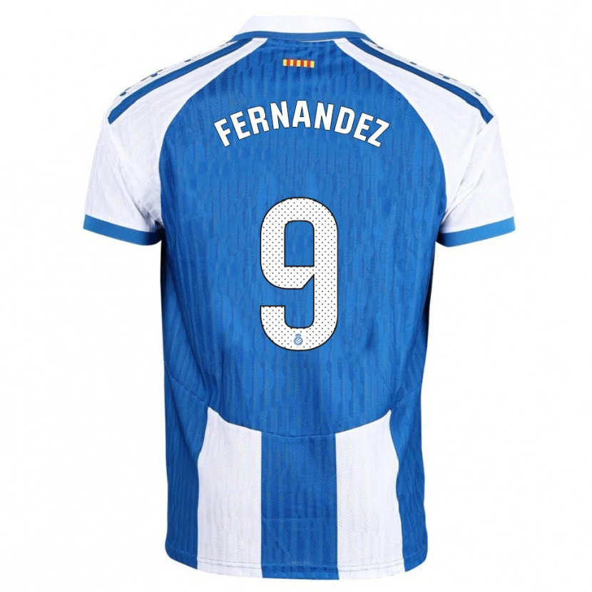 Danxenキッズロベルト・フェルナンデス#9青白ホームシャツ2025/26ジャージーユニフォーム
