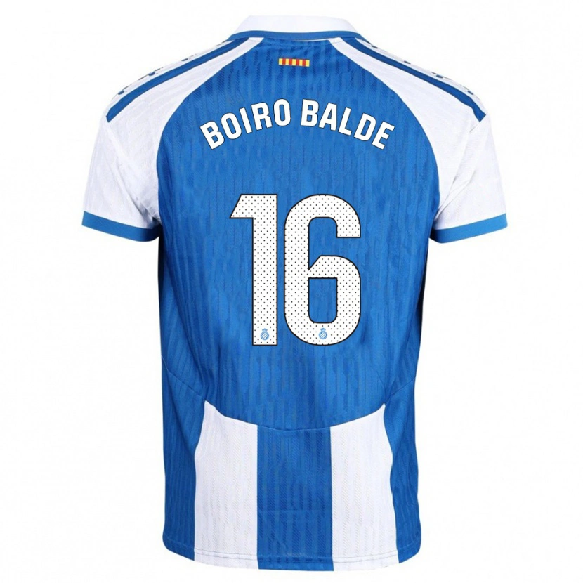 DanxenキッズIssa Boiro Balde#16青白ホームシャツ2025/26ジャージーユニフォーム