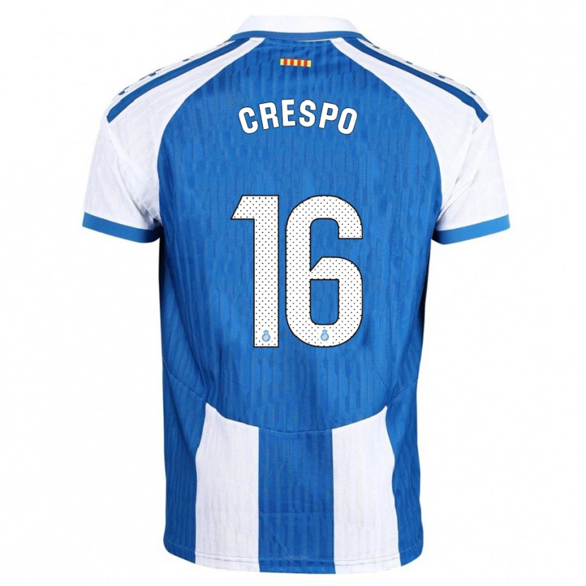 DanxenキッズHugo Crespo#16青白ホームシャツ2025/26ジャージーユニフォーム