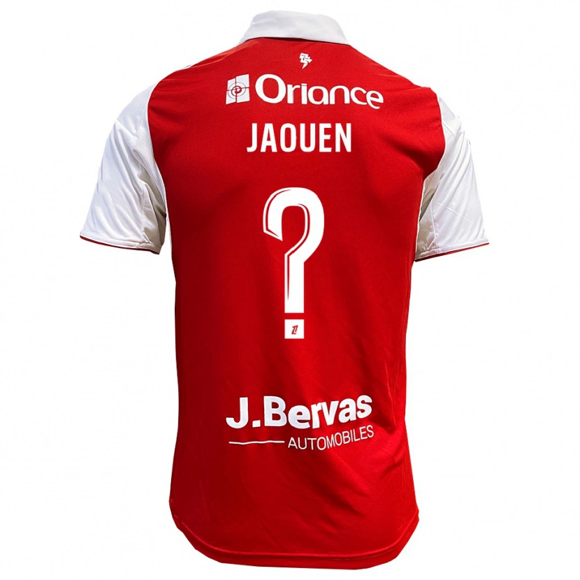 DanxenキッズLéane Jaouen#0赤白ホームシャツ2025/26ジャージーユニフォーム