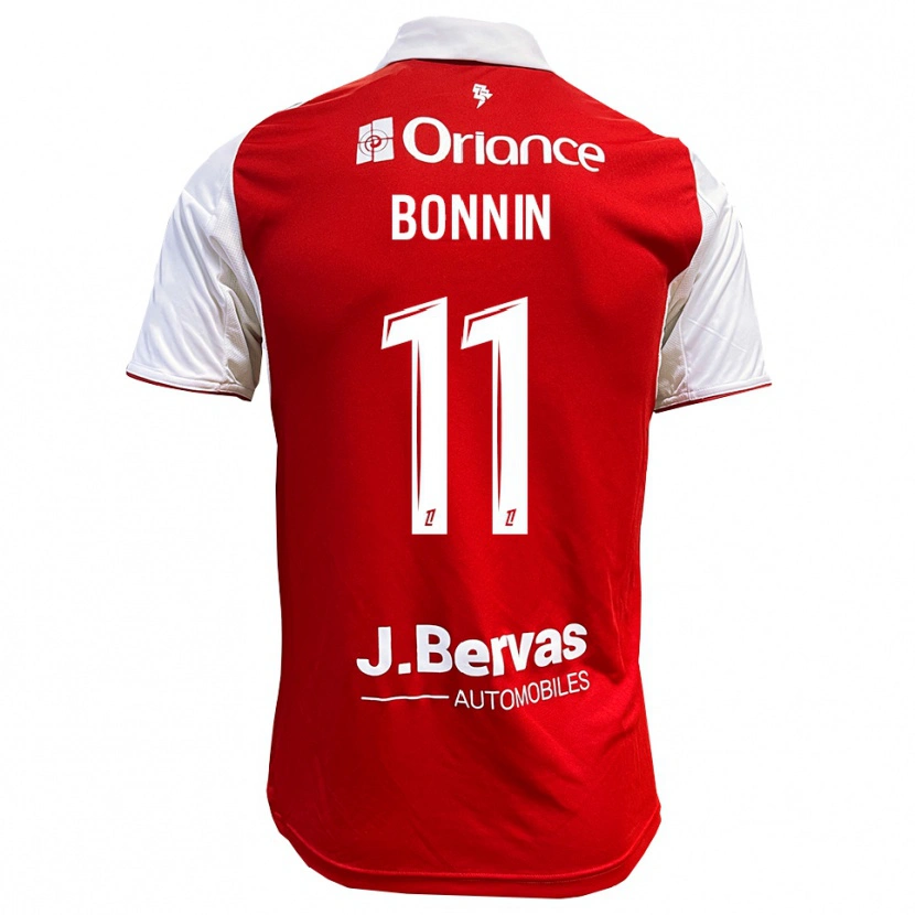 DanxenキッズLilian Bonnin#11赤白ホームシャツ2025/26ジャージーユニフォーム