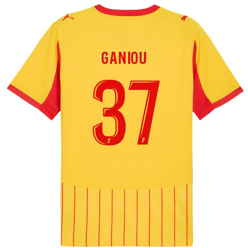 Danxenキッズイスマエロ・ガニウ#37黄赤ホームシャツ2025/26ジャージーユニフォーム