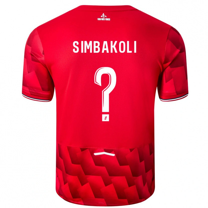 Danxenキッズママドゥ・シンバコリ#0赤白ホームシャツ2025/26ジャージーユニフォーム
