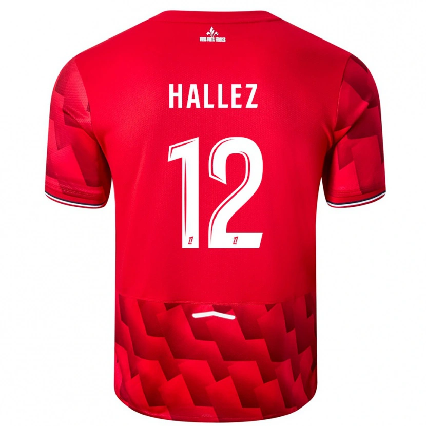 DanxenキッズAlexis Hallez#12赤白ホームシャツ2025/26ジャージーユニフォーム