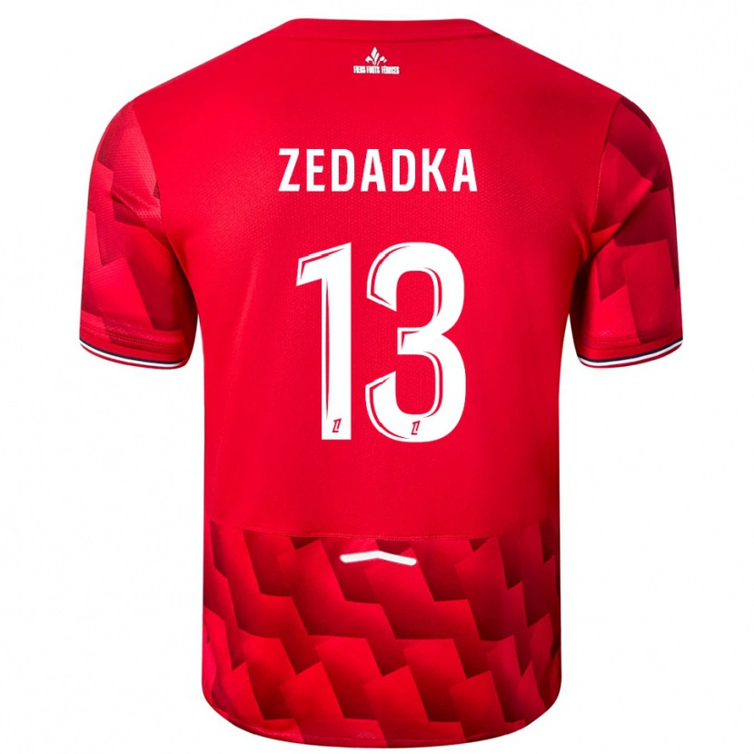 Danxenキッズアキム・ゼダッカ#13赤白ホームシャツ2025/26ジャージーユニフォーム