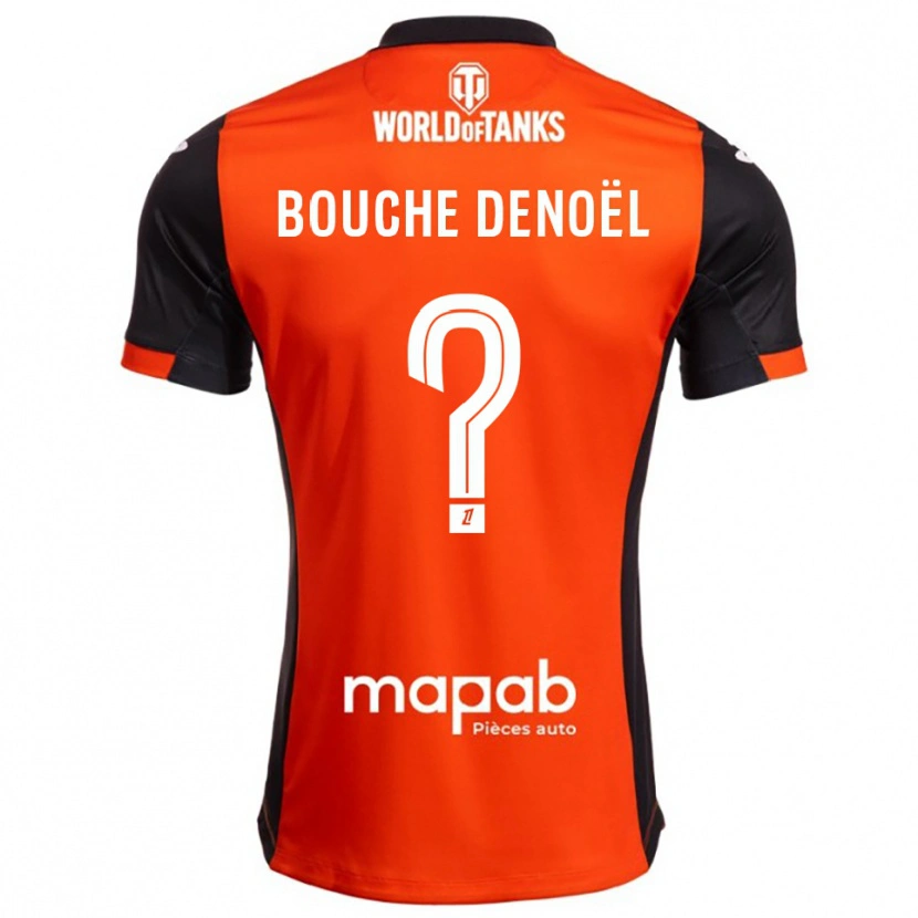 DanxenキッズMax Bouche Denoël#0黒オレンジホームシャツ2025/26ジャージーユニフォーム