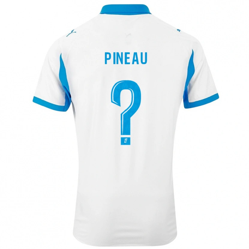 DanxenキッズMarlon Pineau#0白空色ホームシャツ2025/26ジャージーユニフォーム