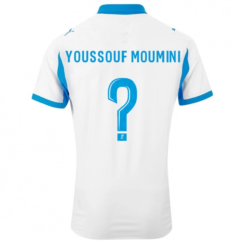 DanxenキッズYakine Youssouf Moumini#0白空色ホームシャツ2025/26ジャージーユニフォーム