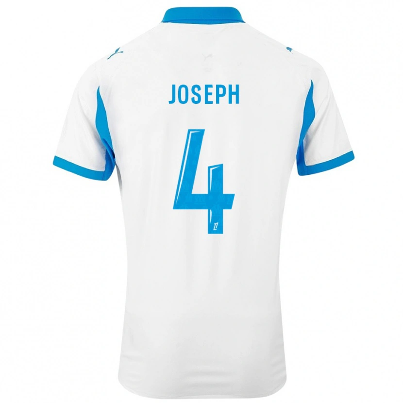 DanxenキッズTabita Joseph#4白空色ホームシャツ2025/26ジャージーユニフォーム