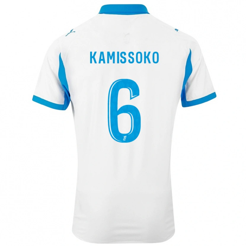DanxenキッズNouhoum Kamissoko#6白空色ホームシャツ2025/26ジャージーユニフォーム