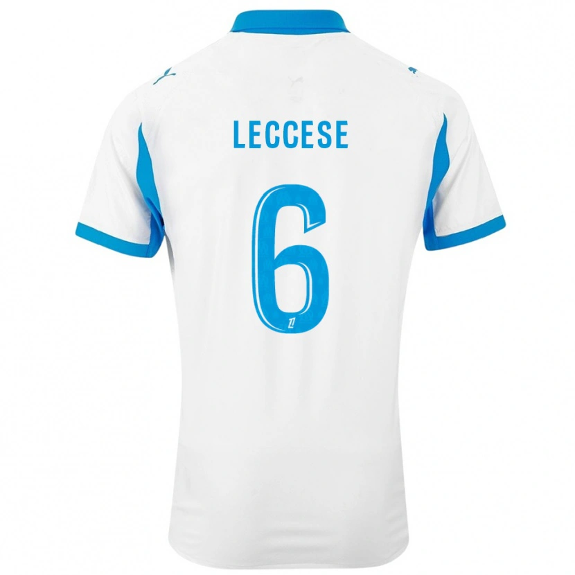 DanxenキッズMilan Leccese#6白空色ホームシャツ2025/26ジャージーユニフォーム