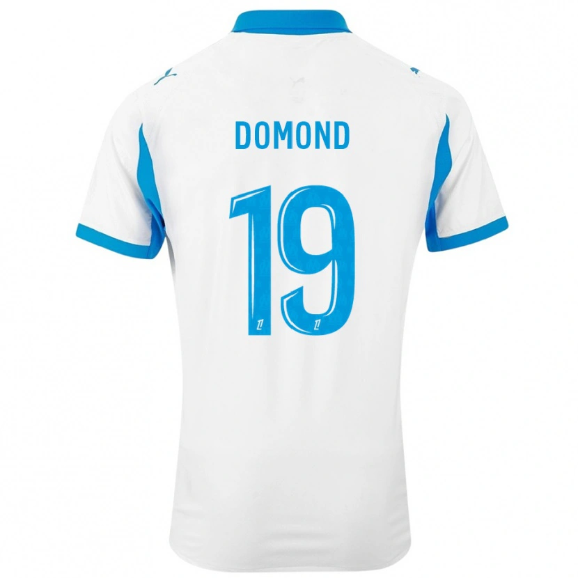 DanxenキッズChelsea Domond#19白空色ホームシャツ2025/26ジャージーユニフォーム