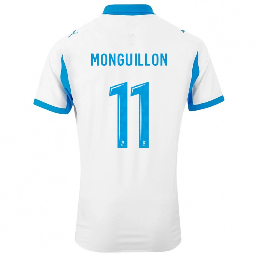 DanxenキッズCoralie Monguillon#11白空色ホームシャツ2025/26ジャージーユニフォーム