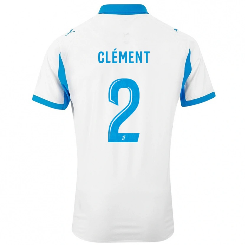 DanxenキッズMathis Clément#2白空色ホームシャツ2025/26ジャージーユニフォーム