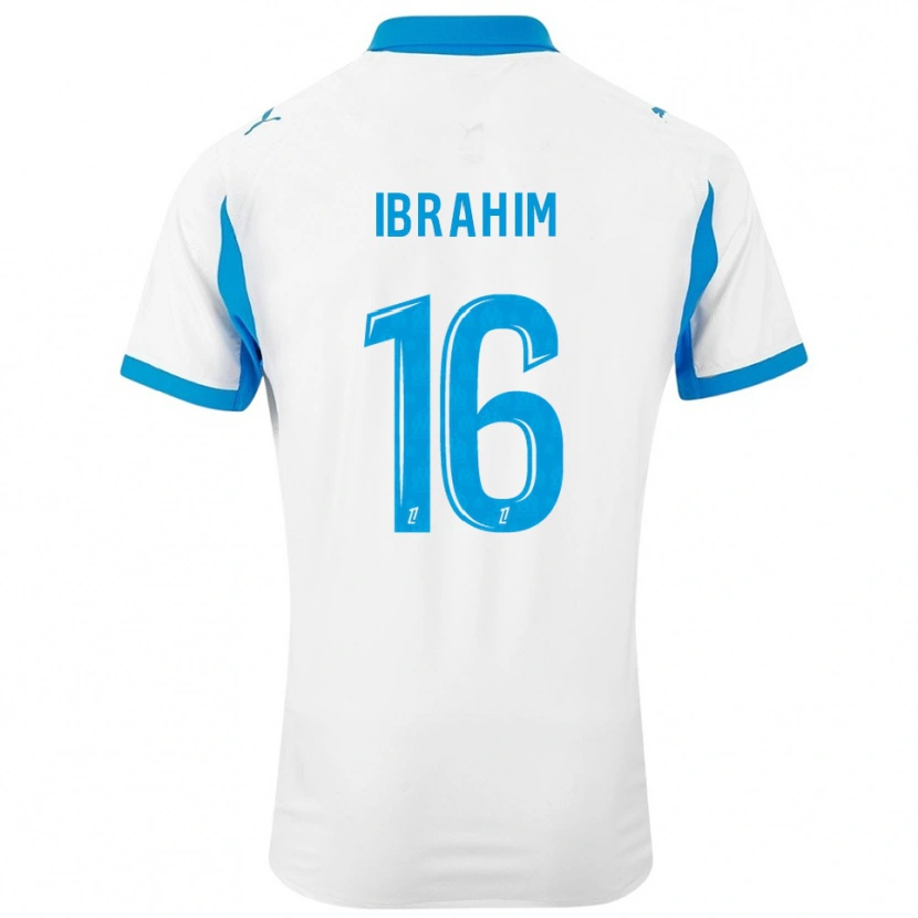 DanxenキッズAyman Ibrahim#16白空色ホームシャツ2025/26ジャージーユニフォーム