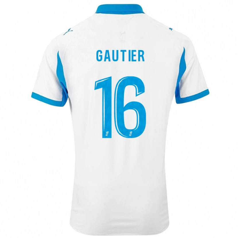 DanxenキッズElisa Gautier#16白空色ホームシャツ2025/26ジャージーユニフォーム
