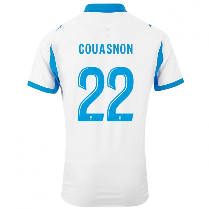 DanxenキッズRoxane Couasnon#22白空色ホームシャツ2025/26ジャージーユニフォーム