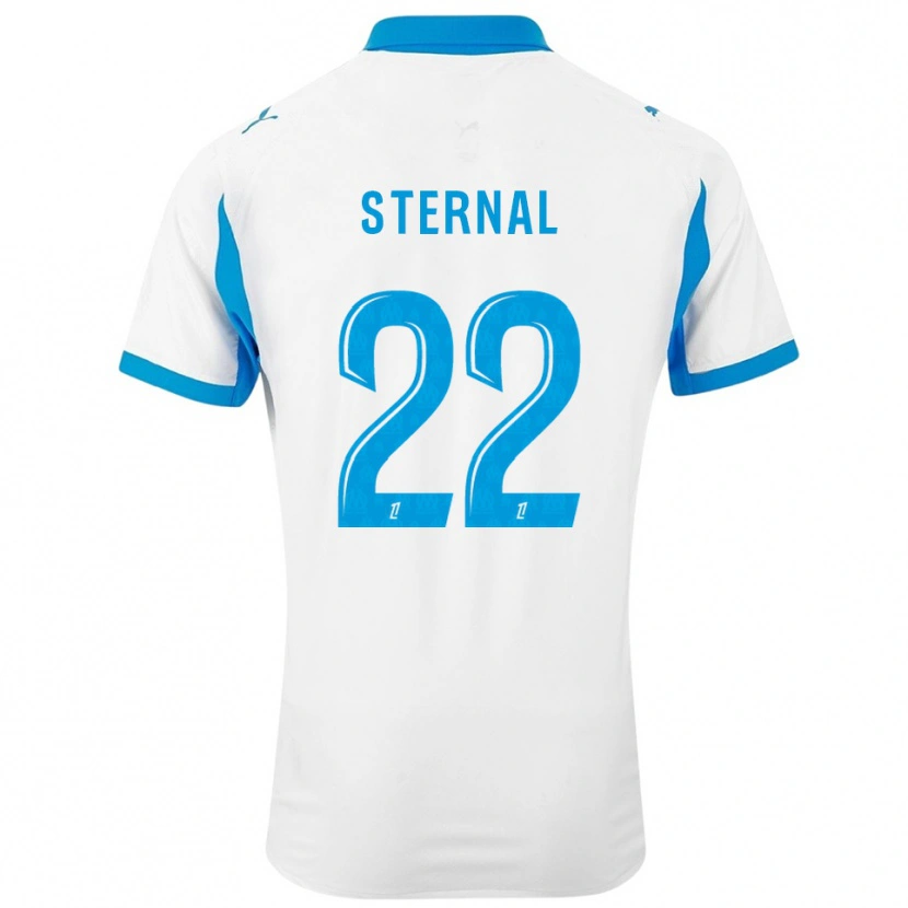 DanxenキッズEnzo Sternal#22白空色ホームシャツ2025/26ジャージーユニフォーム