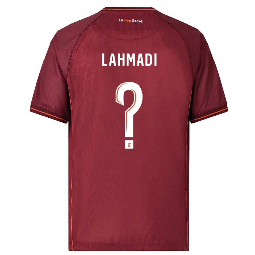 DanxenキッズMehdi Lahmadi#0バーガンディ白ホームシャツ2025/26ジャージーユニフォーム