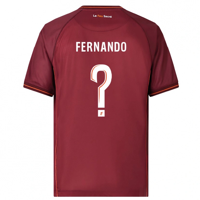 DanxenキッズJosué Fernando#0バーガンディ白ホームシャツ2025/26ジャージーユニフォーム