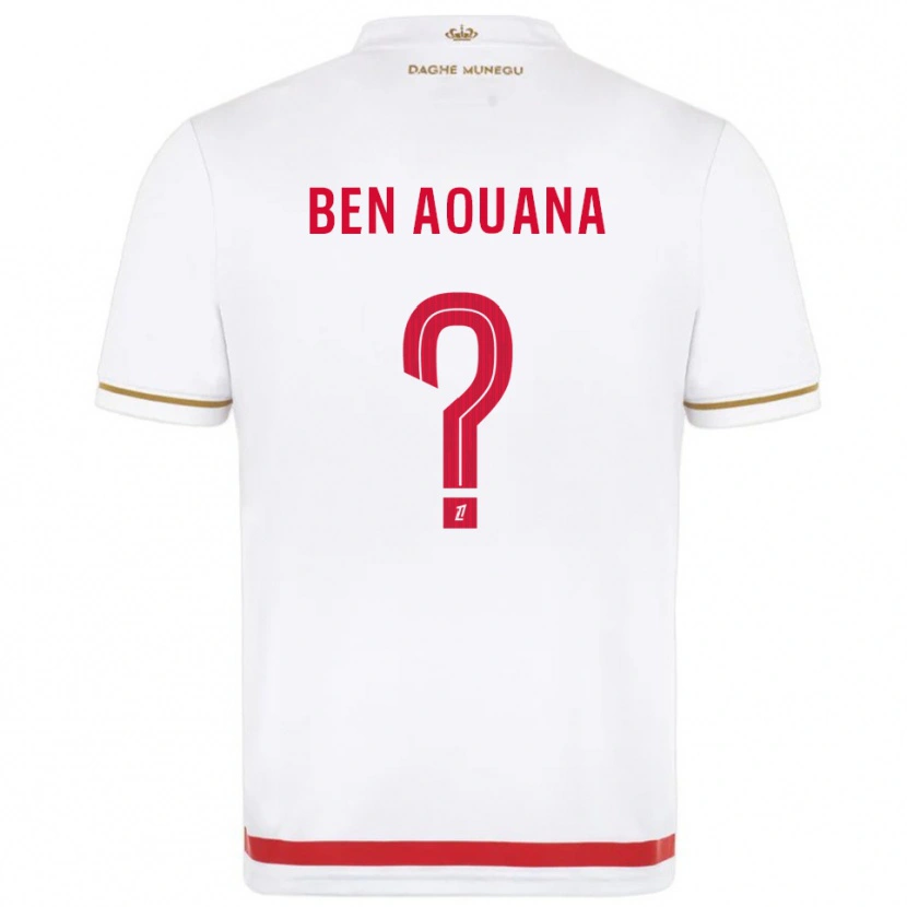DanxenキッズAdam Ben Aouana#0赤白ホームシャツ2025/26ジャージーユニフォーム