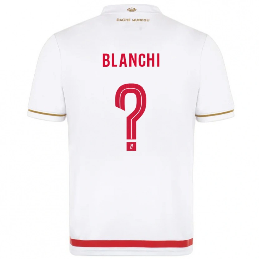 DanxenキッズFlorian Blanchi#0赤白ホームシャツ2025/26ジャージーユニフォーム