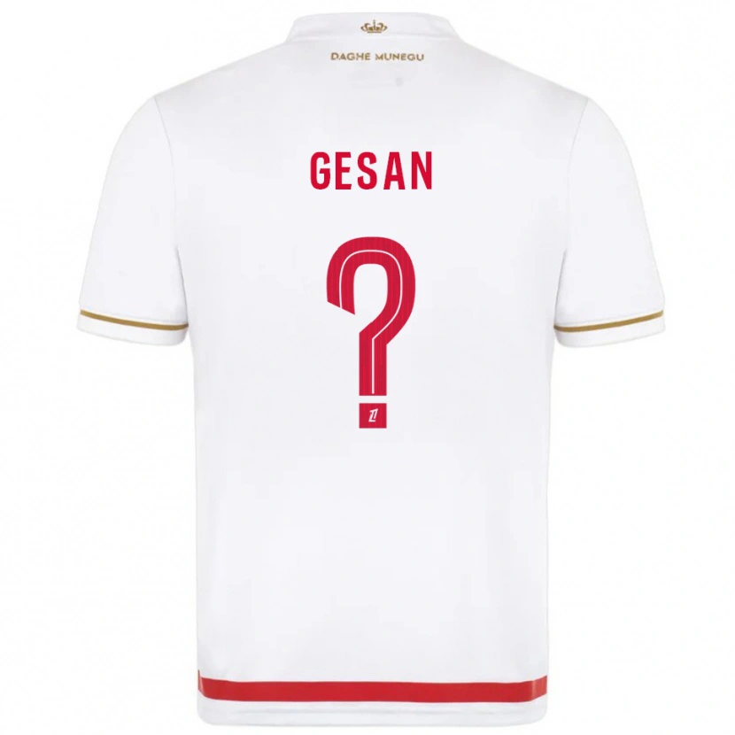 DanxenキッズYannick Gesan#0赤白ホームシャツ2025/26ジャージーユニフォーム
