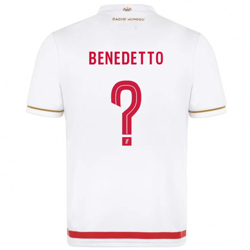 DanxenキッズAntéo Benedetto#0赤白ホームシャツ2025/26ジャージーユニフォーム