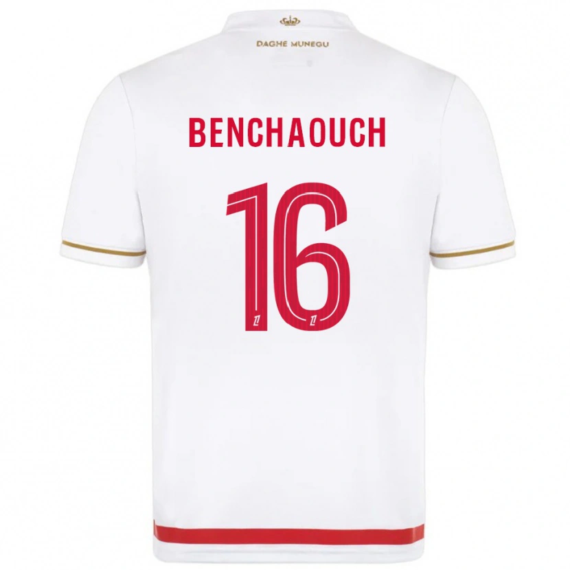 DanxenキッズYanis Benchaouch#16赤白ホームシャツ2025/26ジャージーユニフォーム