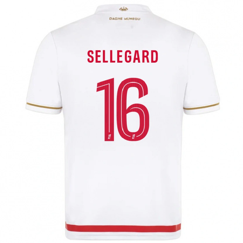 DanxenキッズAlexander Sellegard#16赤白ホームシャツ2025/26ジャージーユニフォーム