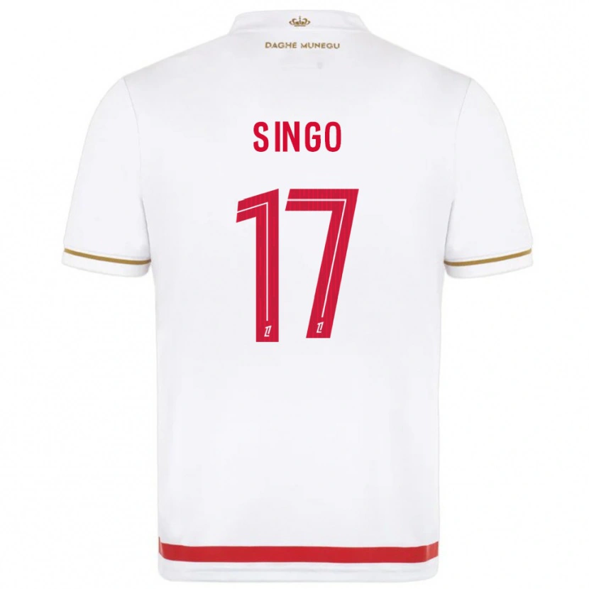Danxenキッズウィルフリード・シンゴ#17赤白ホームシャツ2025/26ジャージーユニフォーム