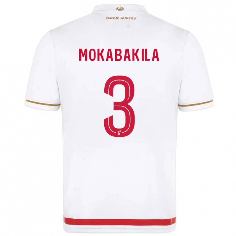 DanxenキッズNick Mokabakila#3赤白ホームシャツ2025/26ジャージーユニフォーム