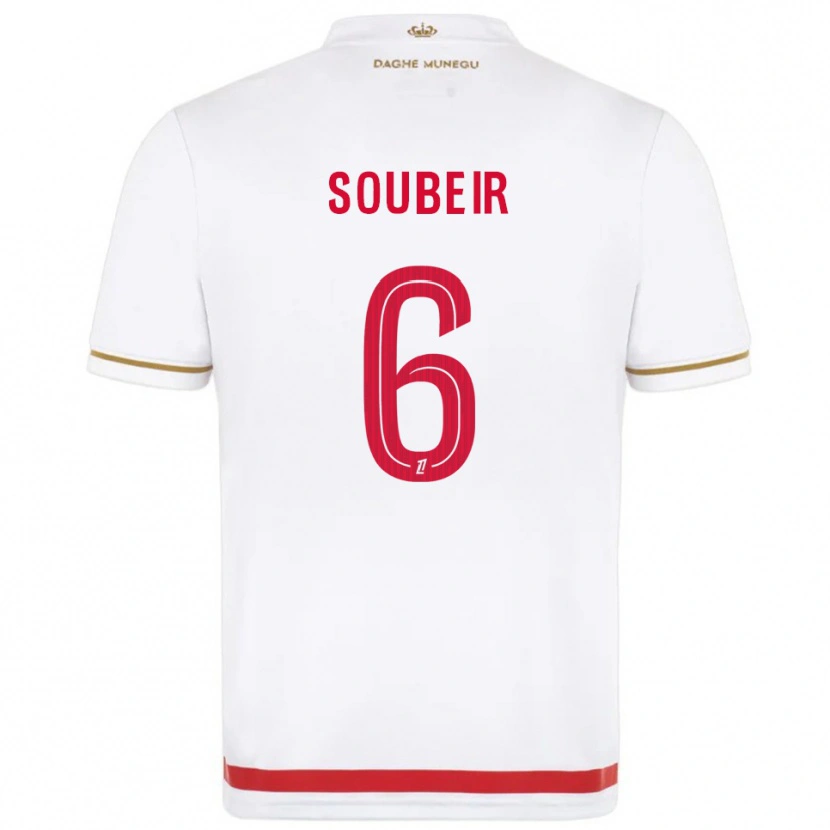 DanxenキッズAnis Soubeir#6赤白ホームシャツ2025/26ジャージーユニフォーム