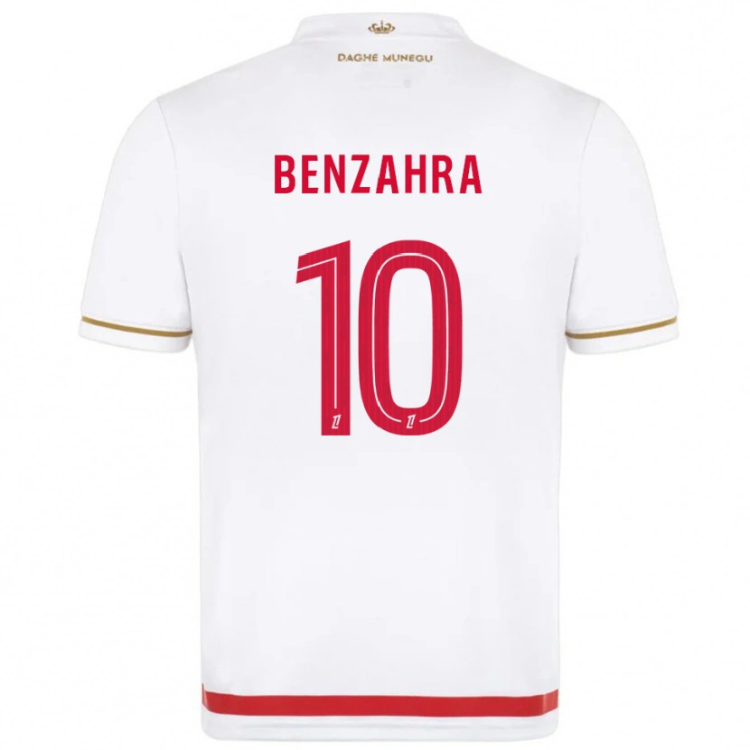 DanxenキッズSafouane Benzahra#10赤白ホームシャツ2025/26ジャージーユニフォーム